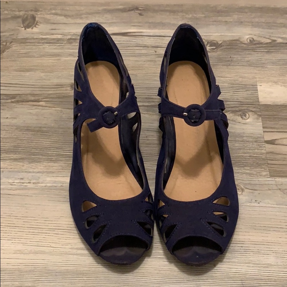 Navy Blue Wedge